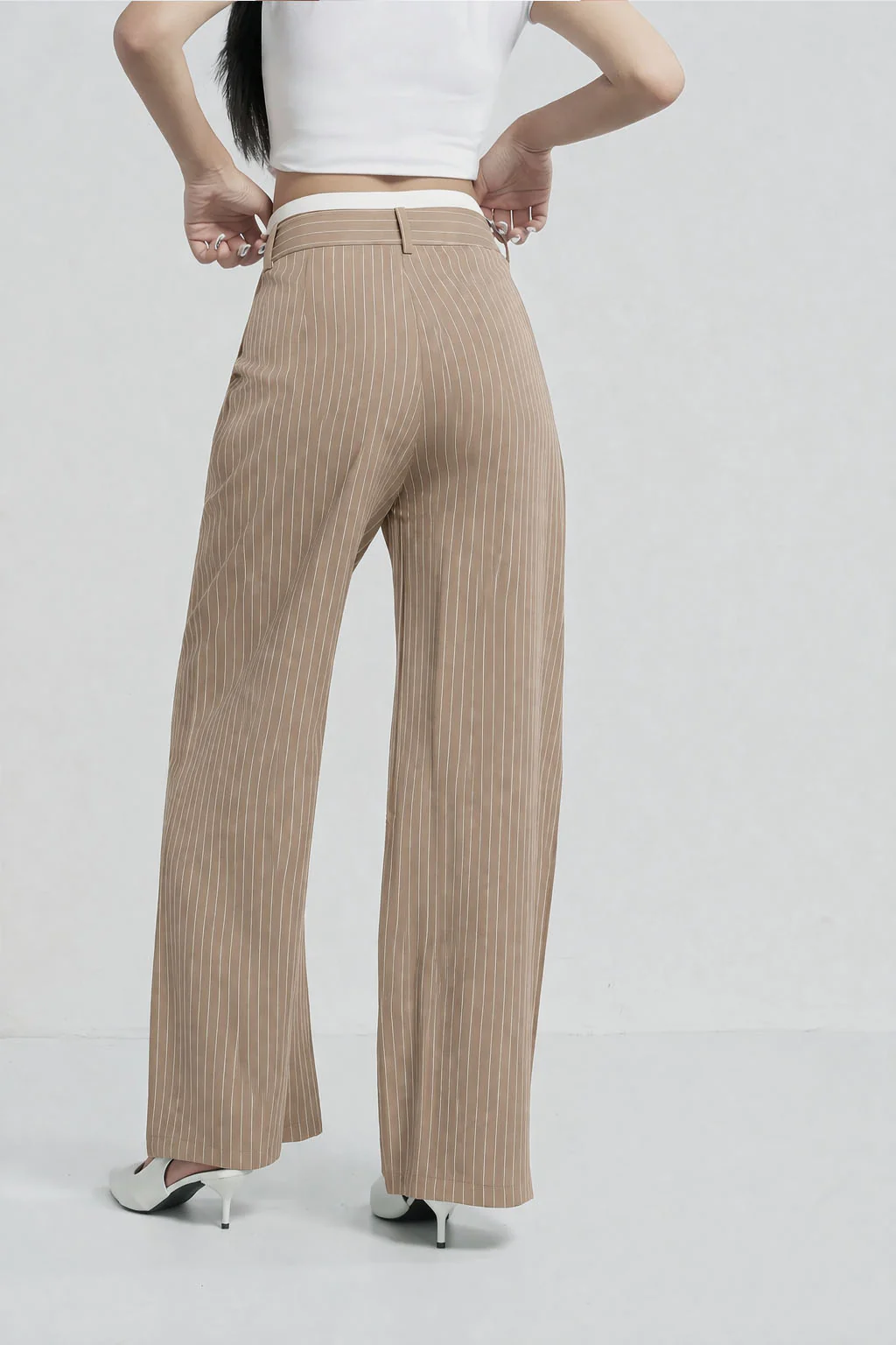 Striped Boxer Wide Leg Trousers - Image 27