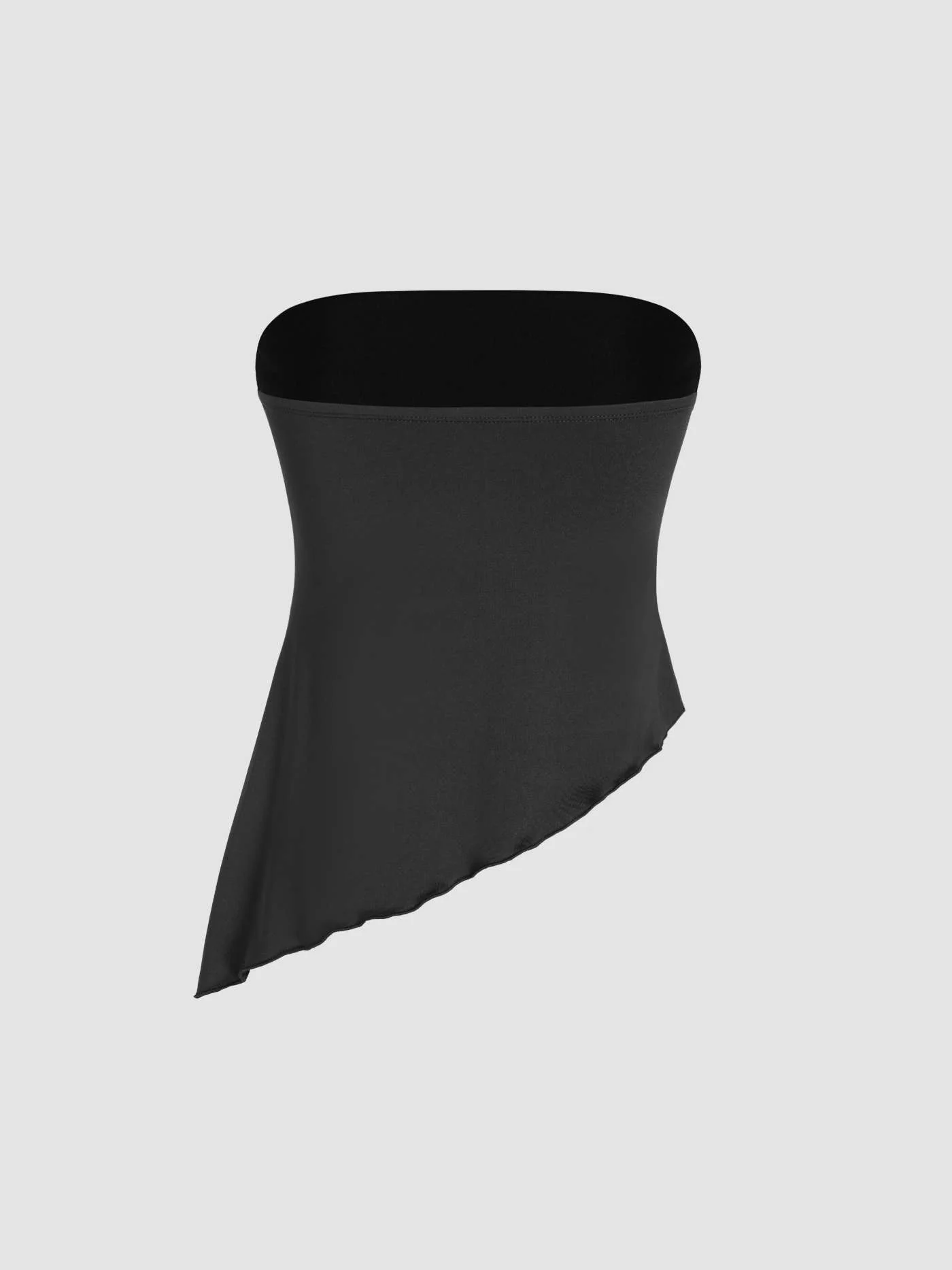 Super Soft Asymmetrical Hem Tube Top - Image 6