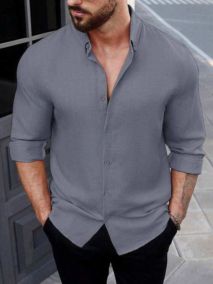 Super Soft Linen Long Sleeve Shirt - Image 15