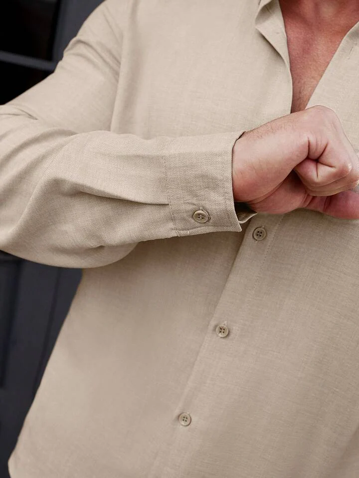 Super Soft Linen Long Sleeve Shirt - Image 9
