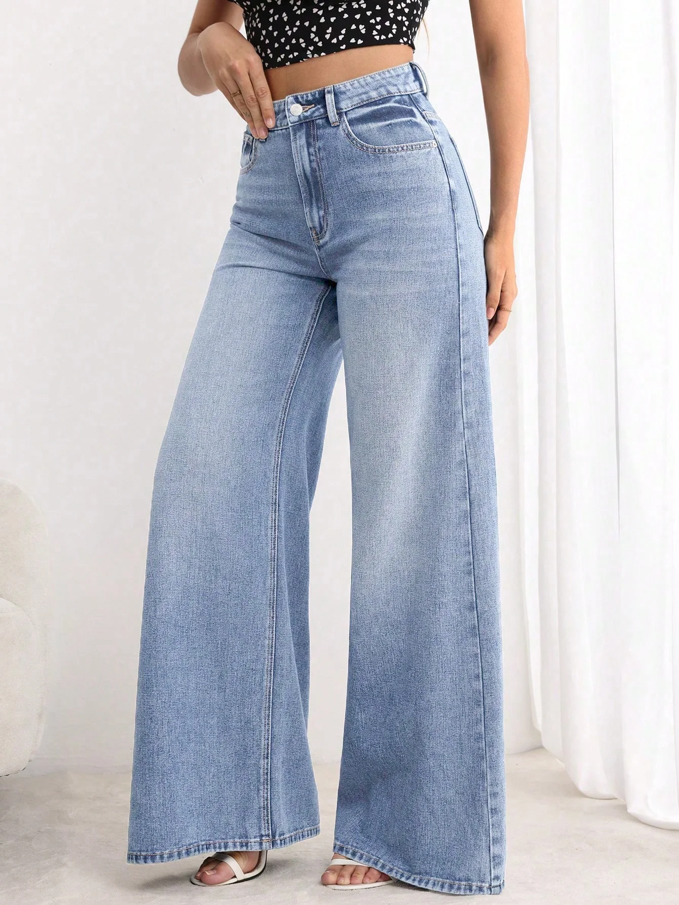 Sweet Static Extra Wide Leg Jeans - Image 3