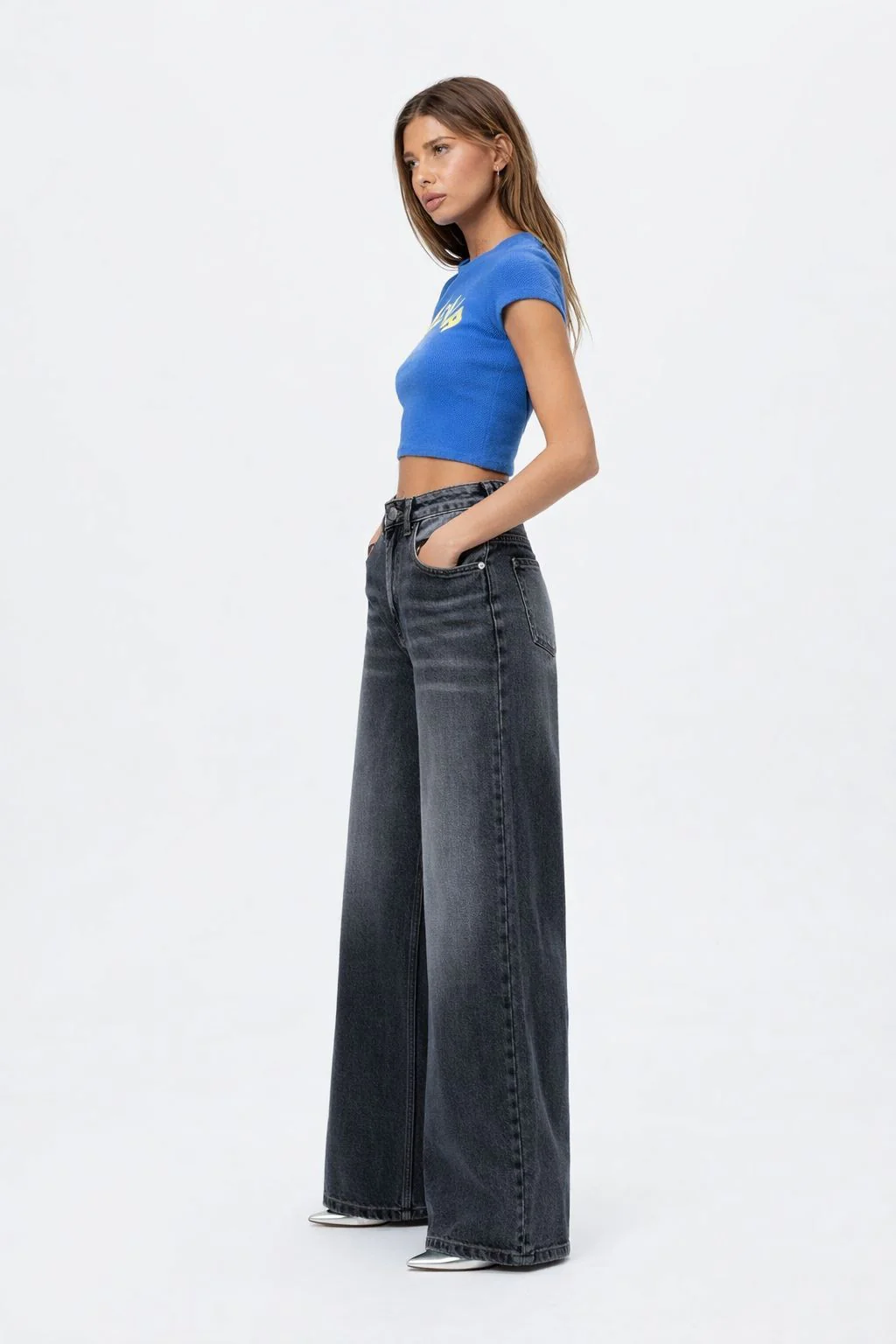 Sweet Static Extra Wide Leg Jeans - Image 7