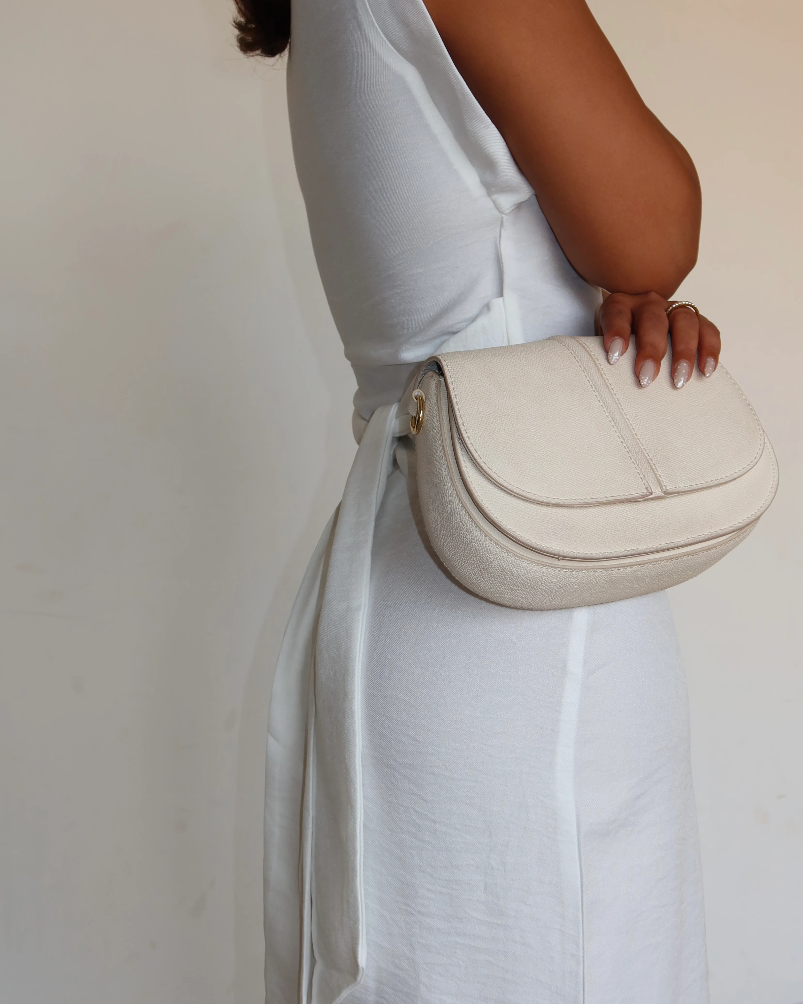Tie Detailed Linen Blend Midi Dress - Image 7