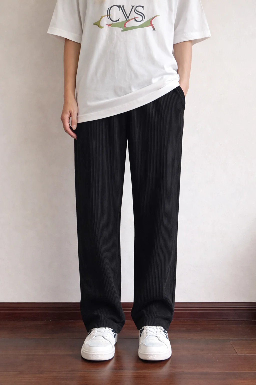Timeless Rib Drawstring Joggers - Image 2