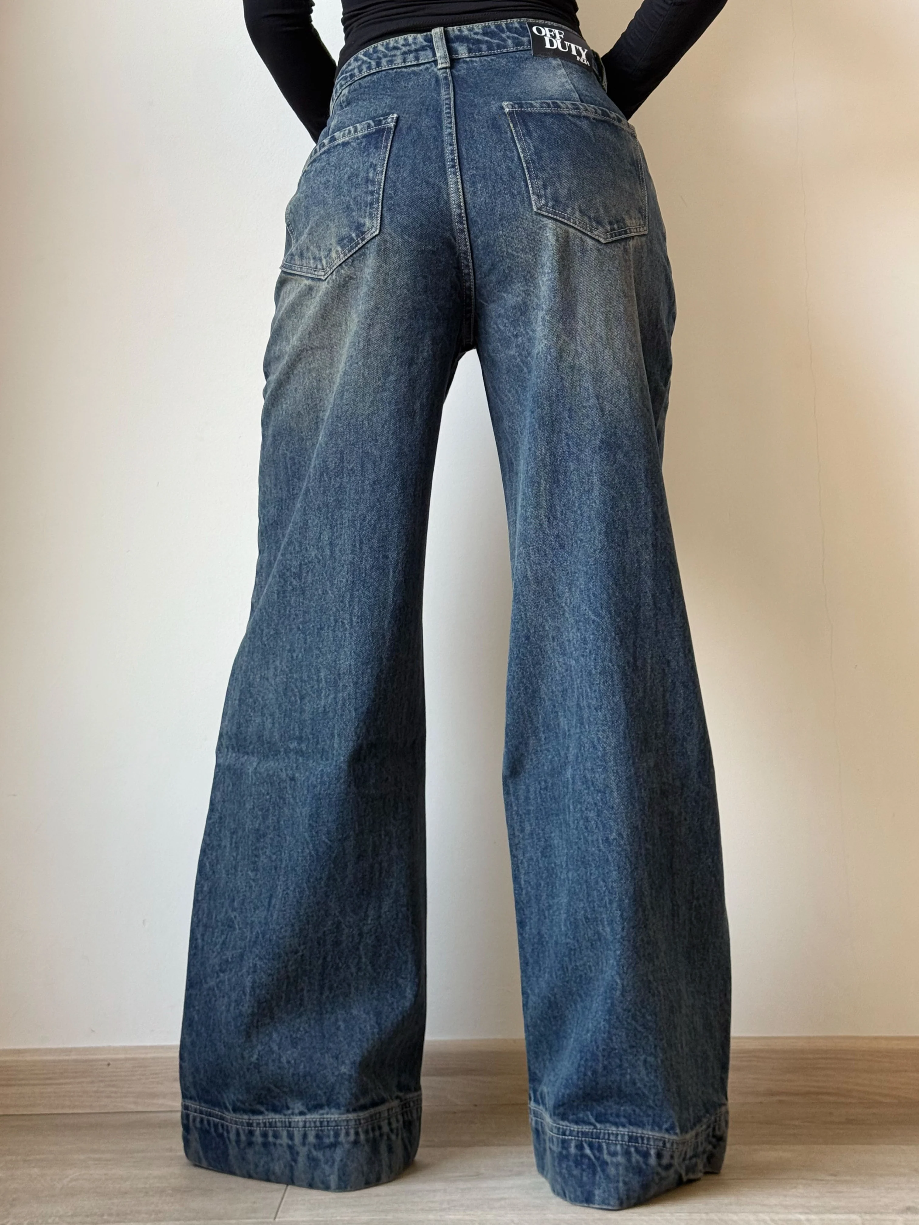 Tinted Vintage Washed Wide Leg Baggy Jeans - Image 19