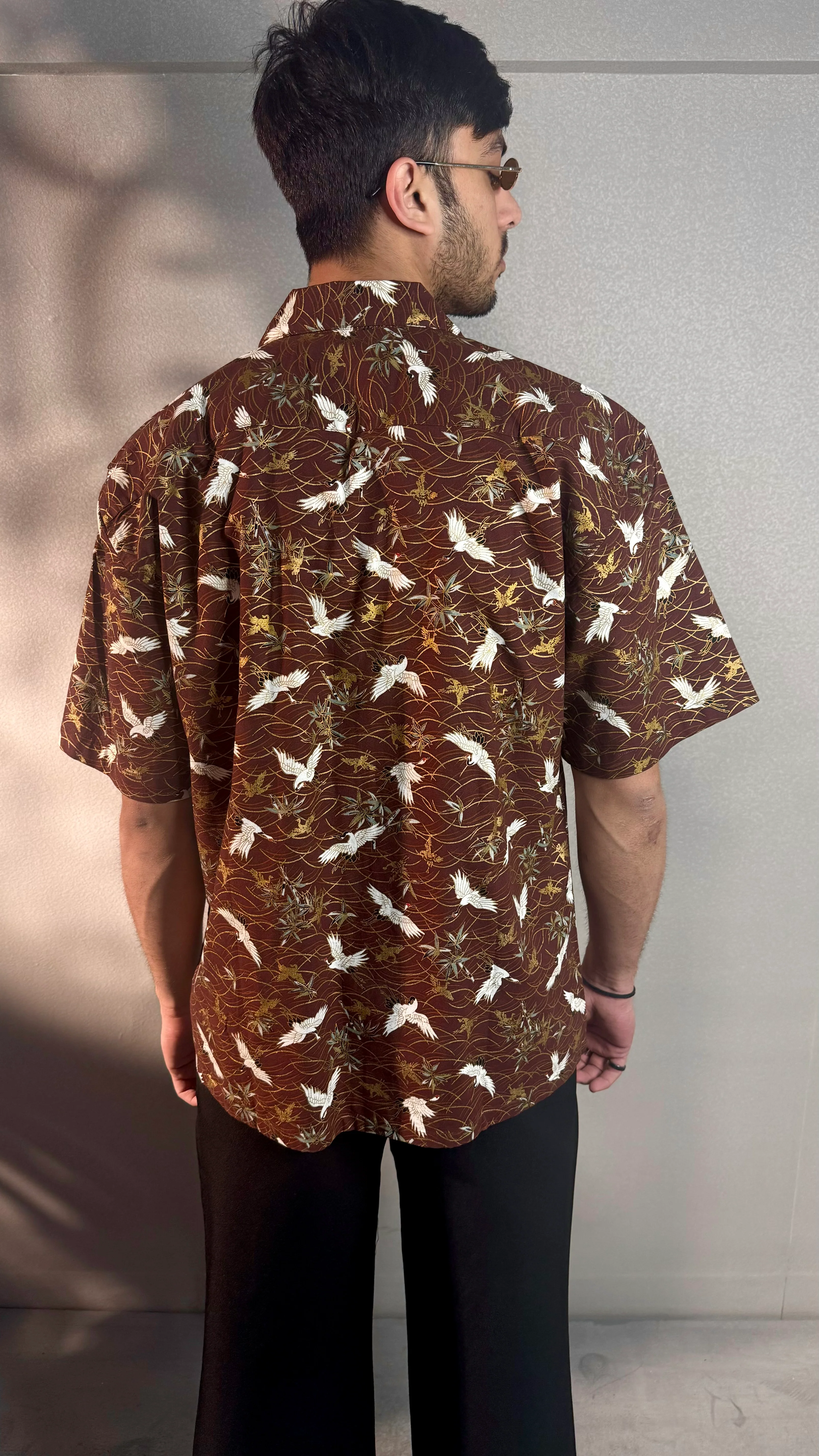 Tranquil Swan in Brownland Structured Shirt - Image 8