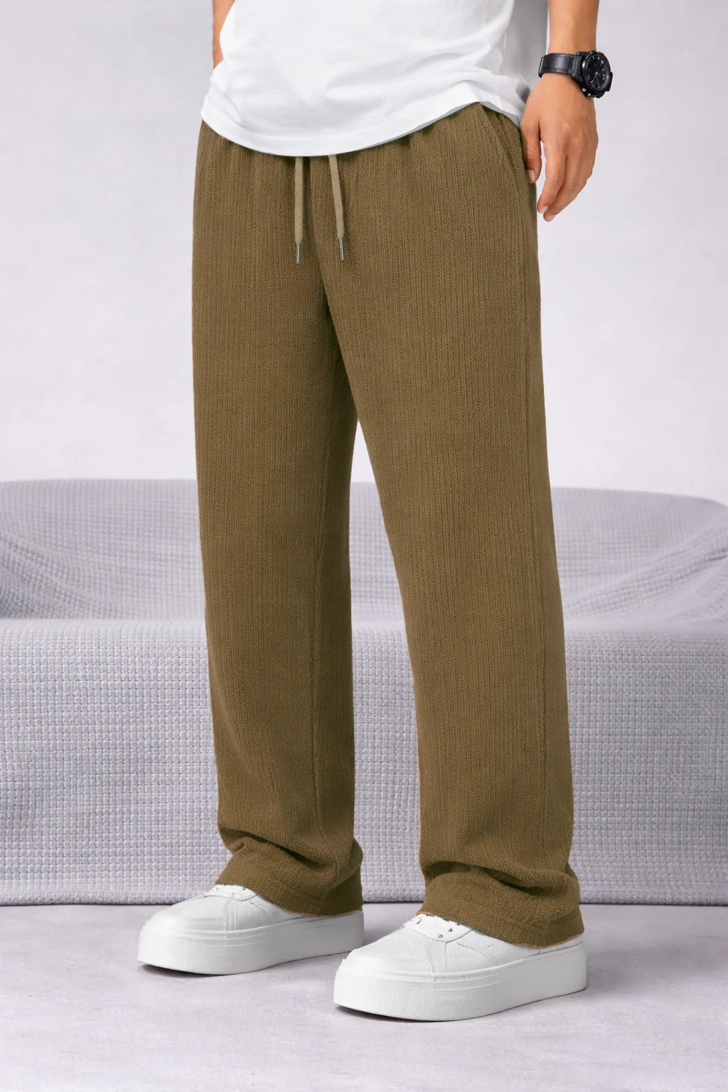 Tribal Knitted Relaxed Fit Joggers - Image 2