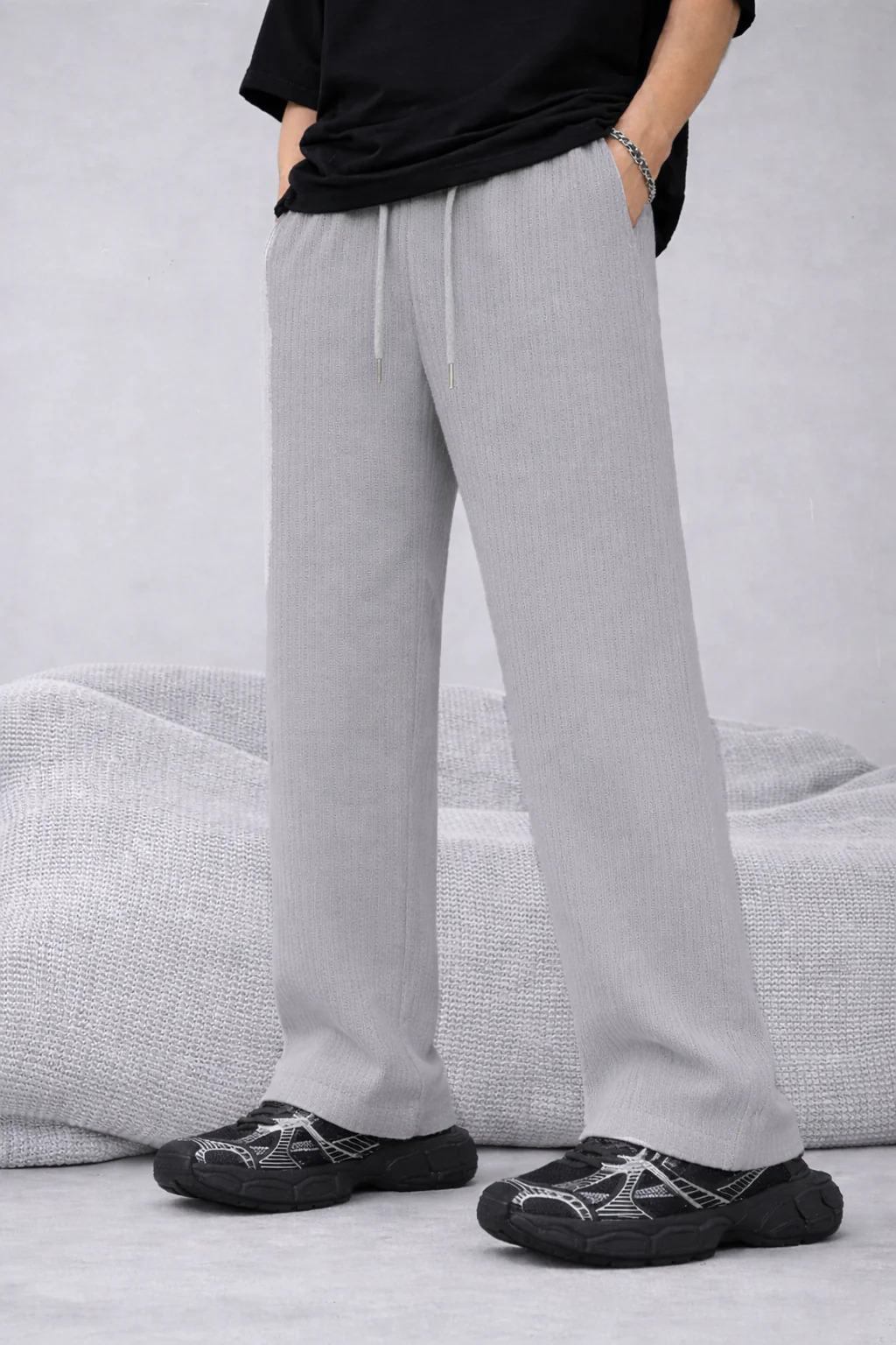 Tribal Knitted Relaxed Fit Joggers - Image 5