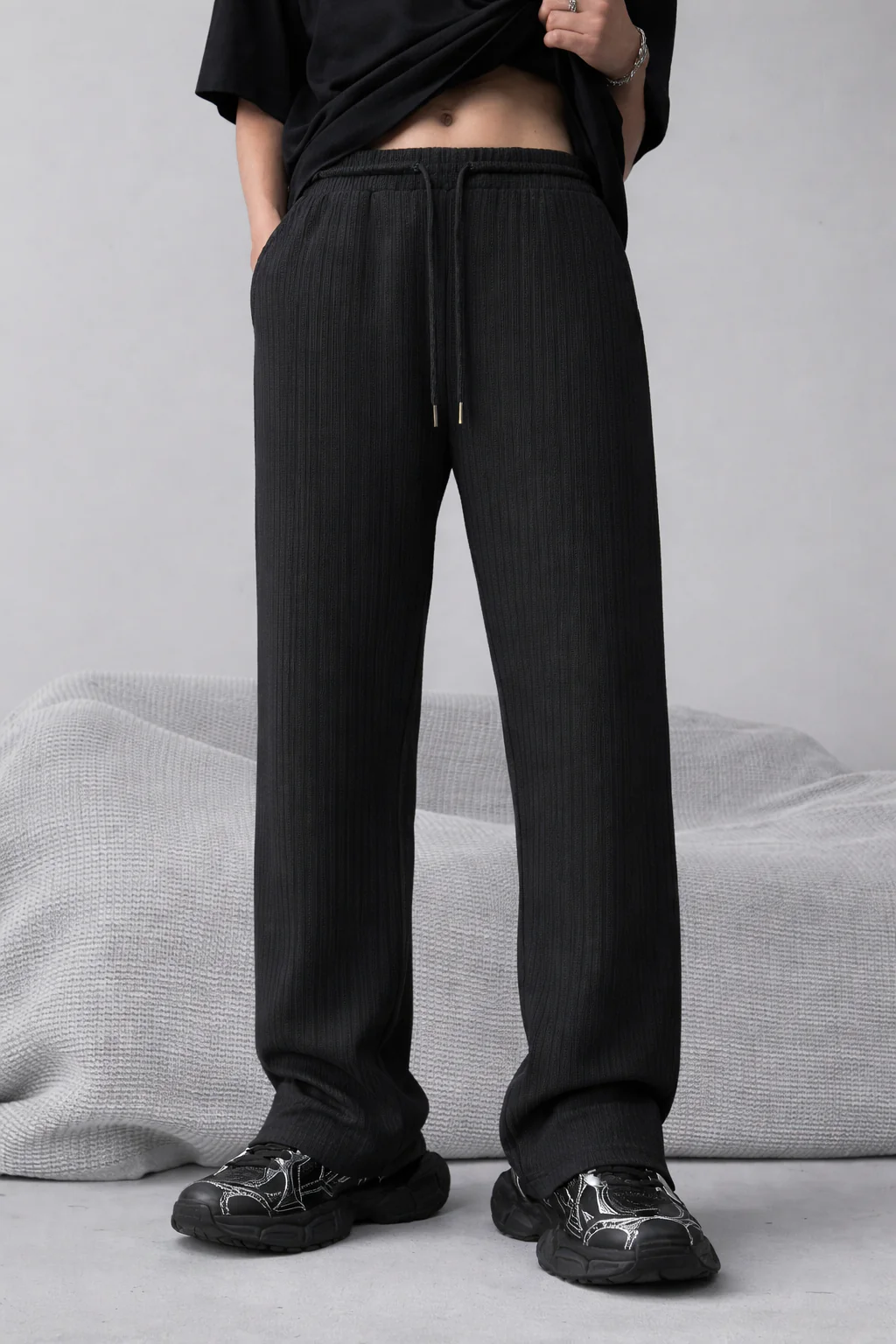 Tribal Knitted Relaxed Fit Joggers - Image 7