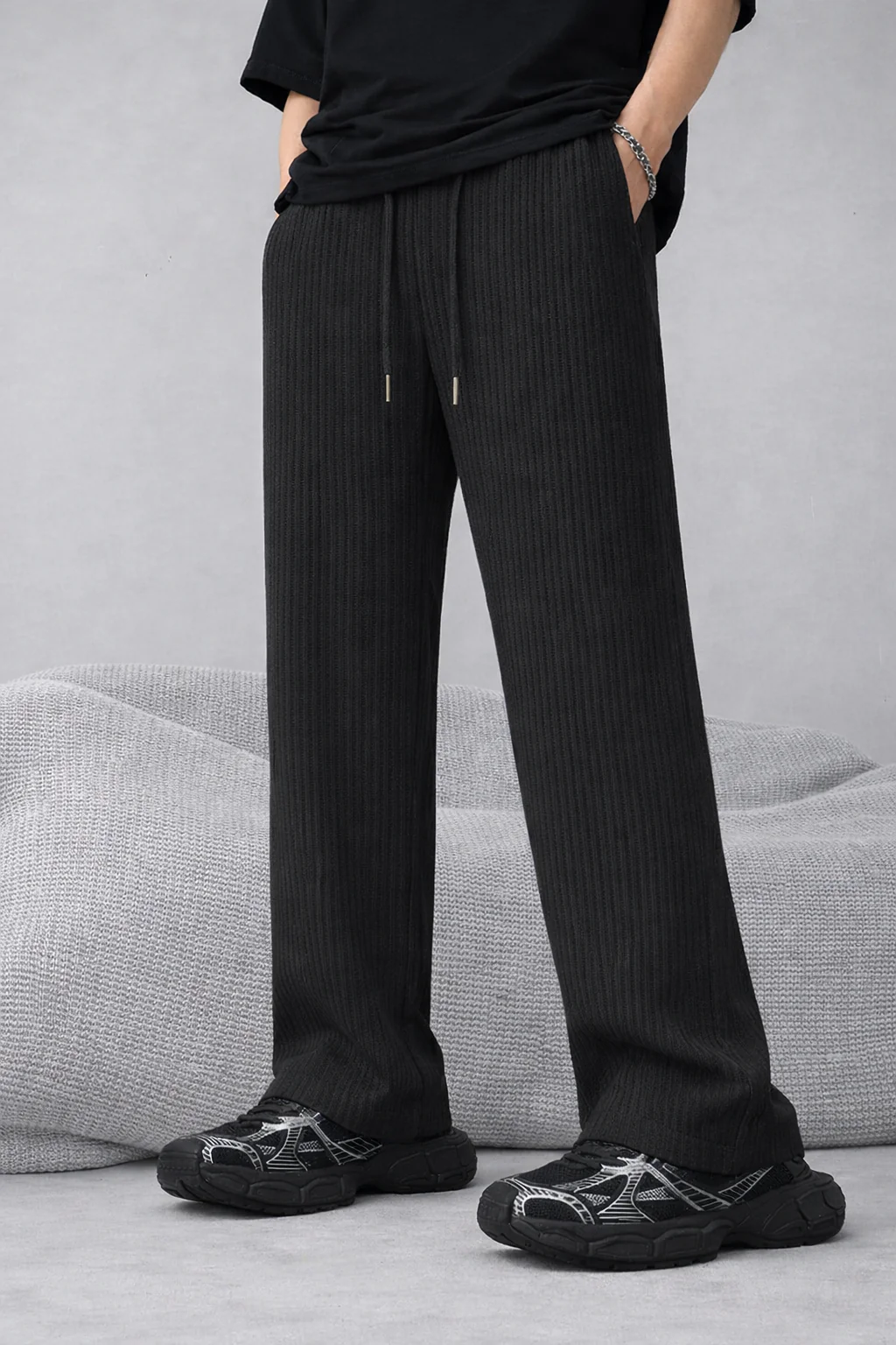 Tribal Knitted Relaxed Fit Joggers - Image 9