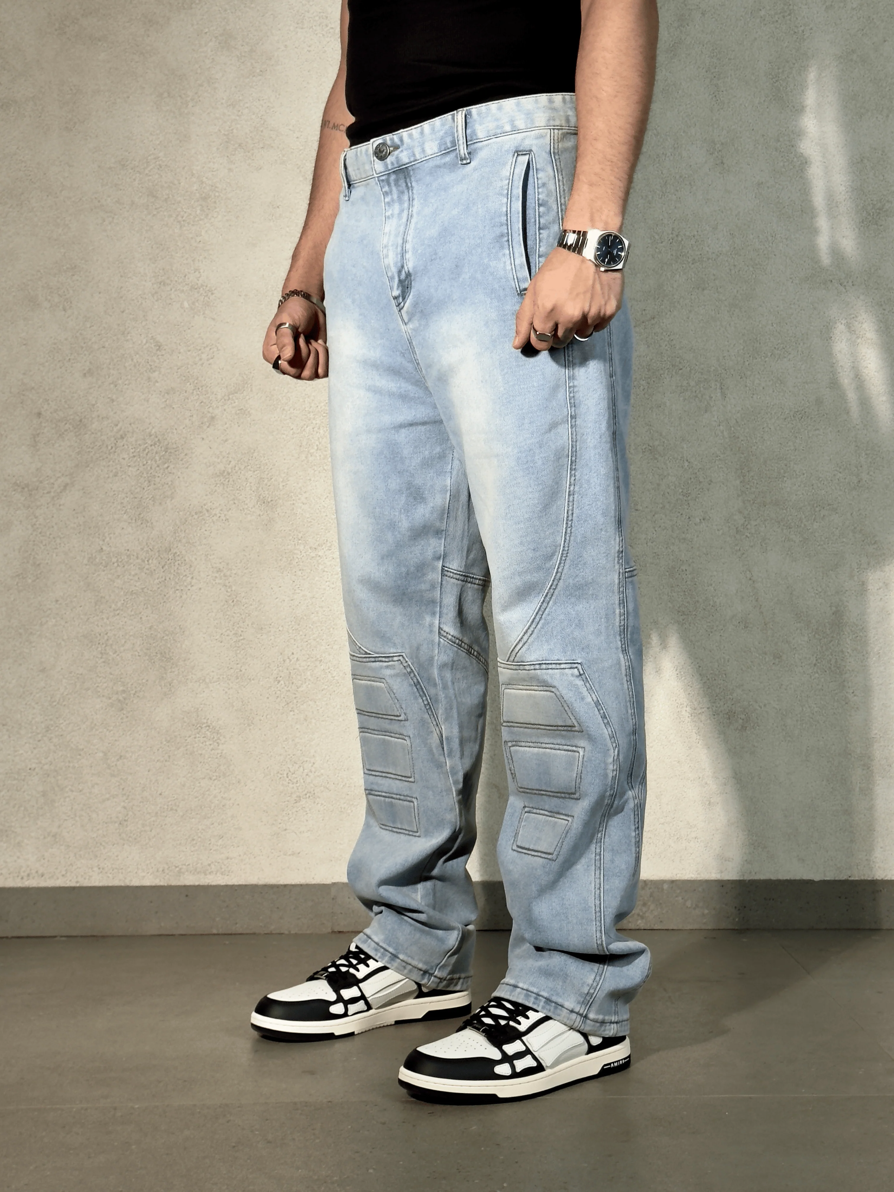 Urban Moto Straight Leg Jeans - Image 5