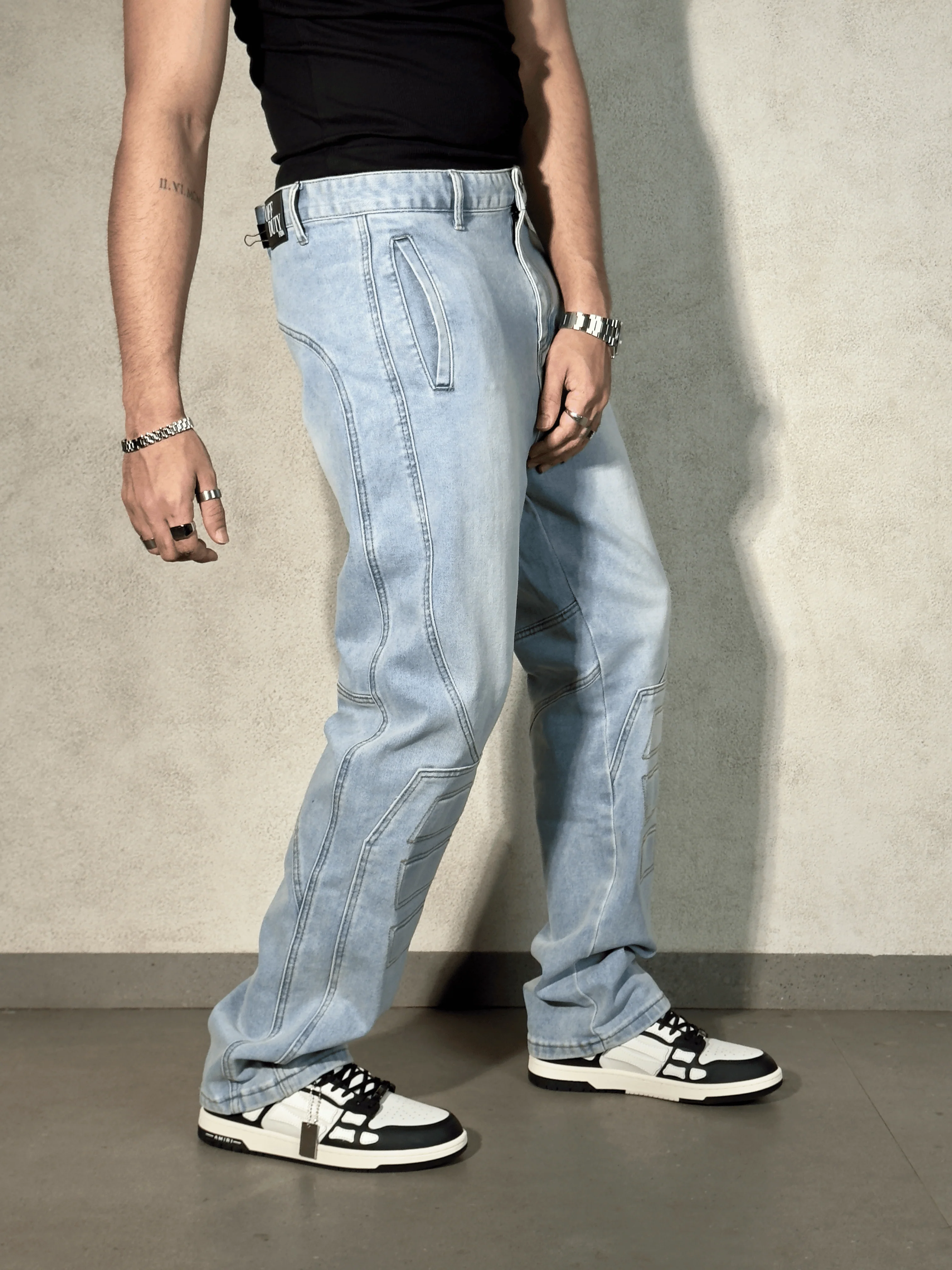Urban Moto Straight Leg Jeans - Image 6