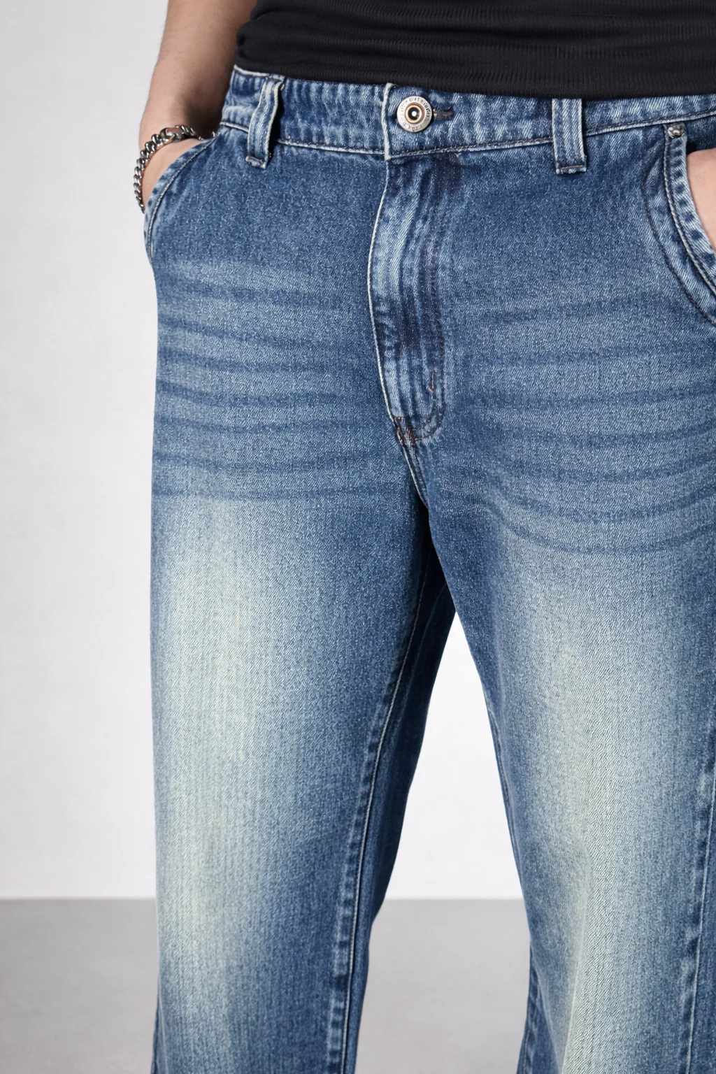 Vintage Cool Faded Tinted Baggy Denims - Image 3