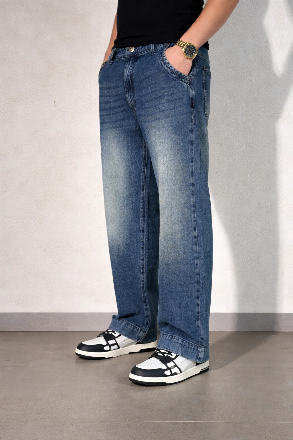 Vintage Cool Faded Tinted Baggy Denims - Image 4
