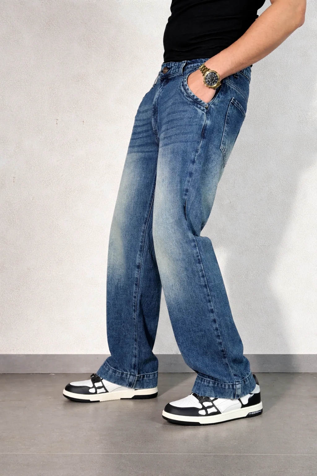 Vintage Cool Faded Tinted Baggy Denims - Image 5