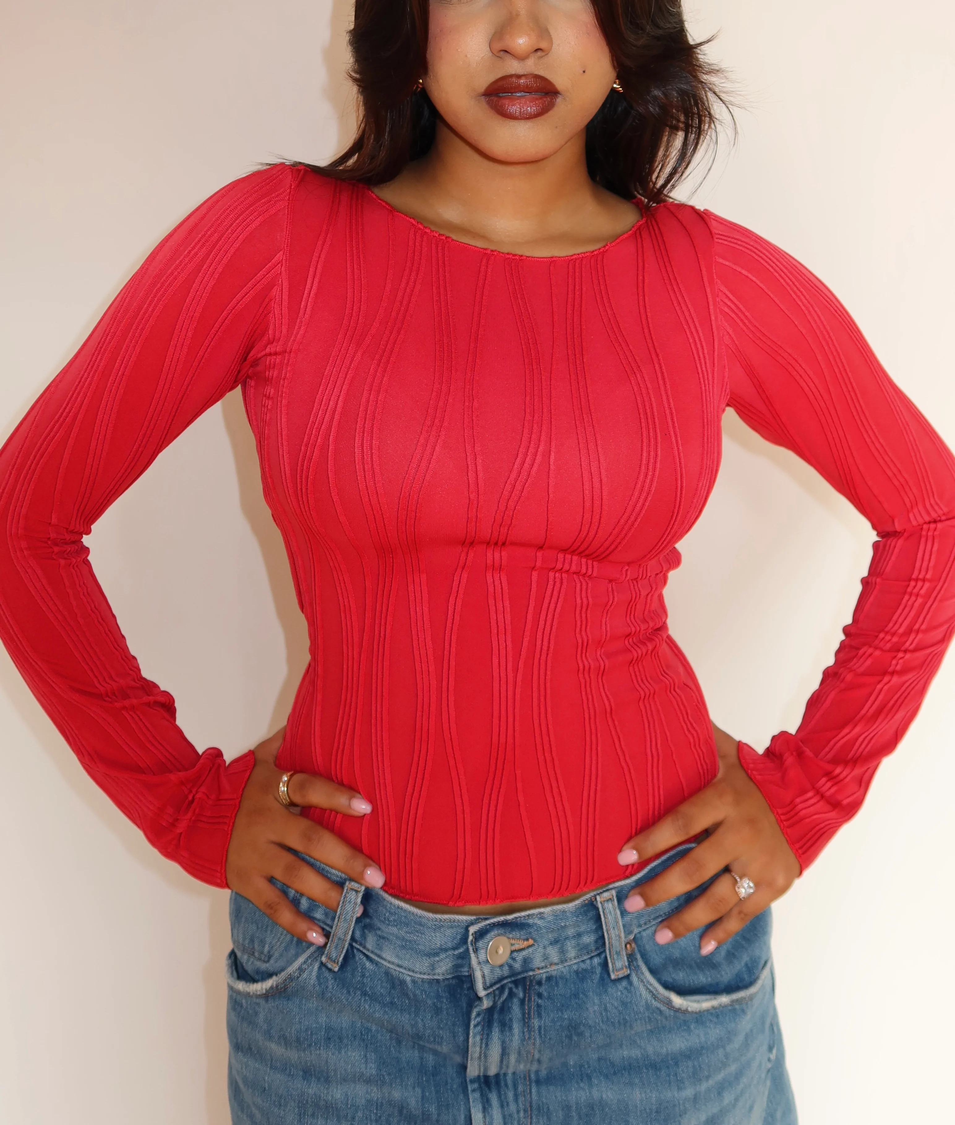 Wavy Aura Full Sleeve Top - Image 8
