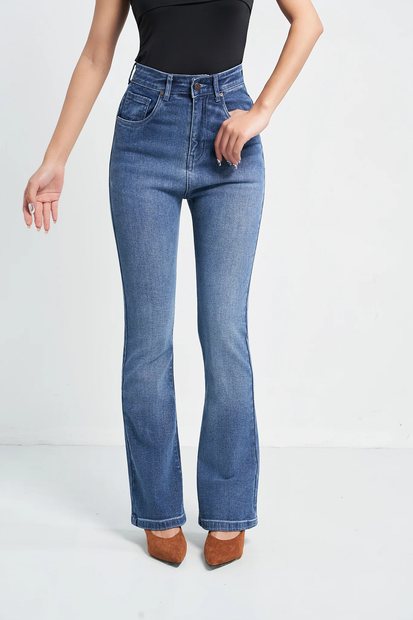 West Side Blue Bootcut Jeans - Image 2