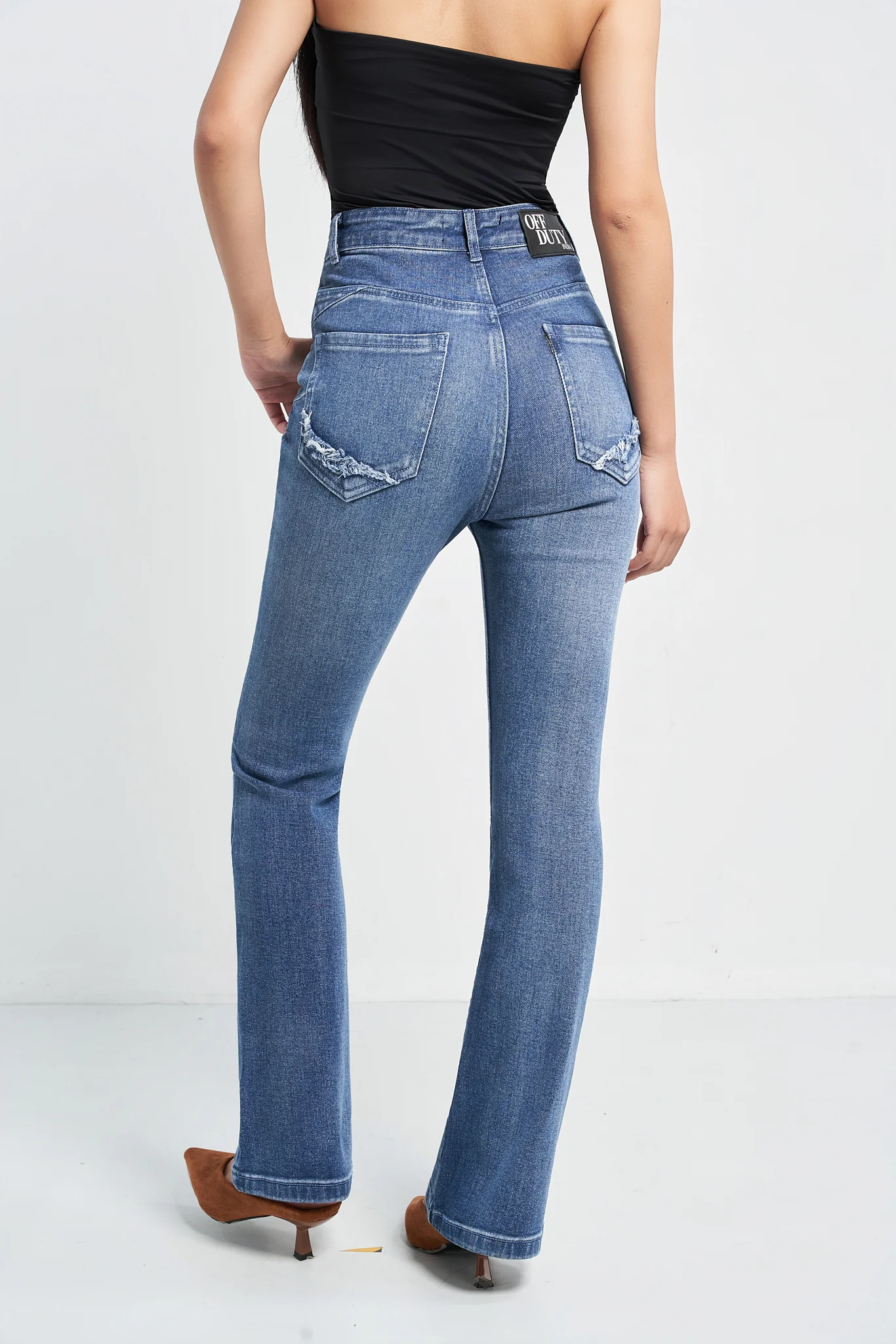 West Side Blue Bootcut Jeans - Image 4