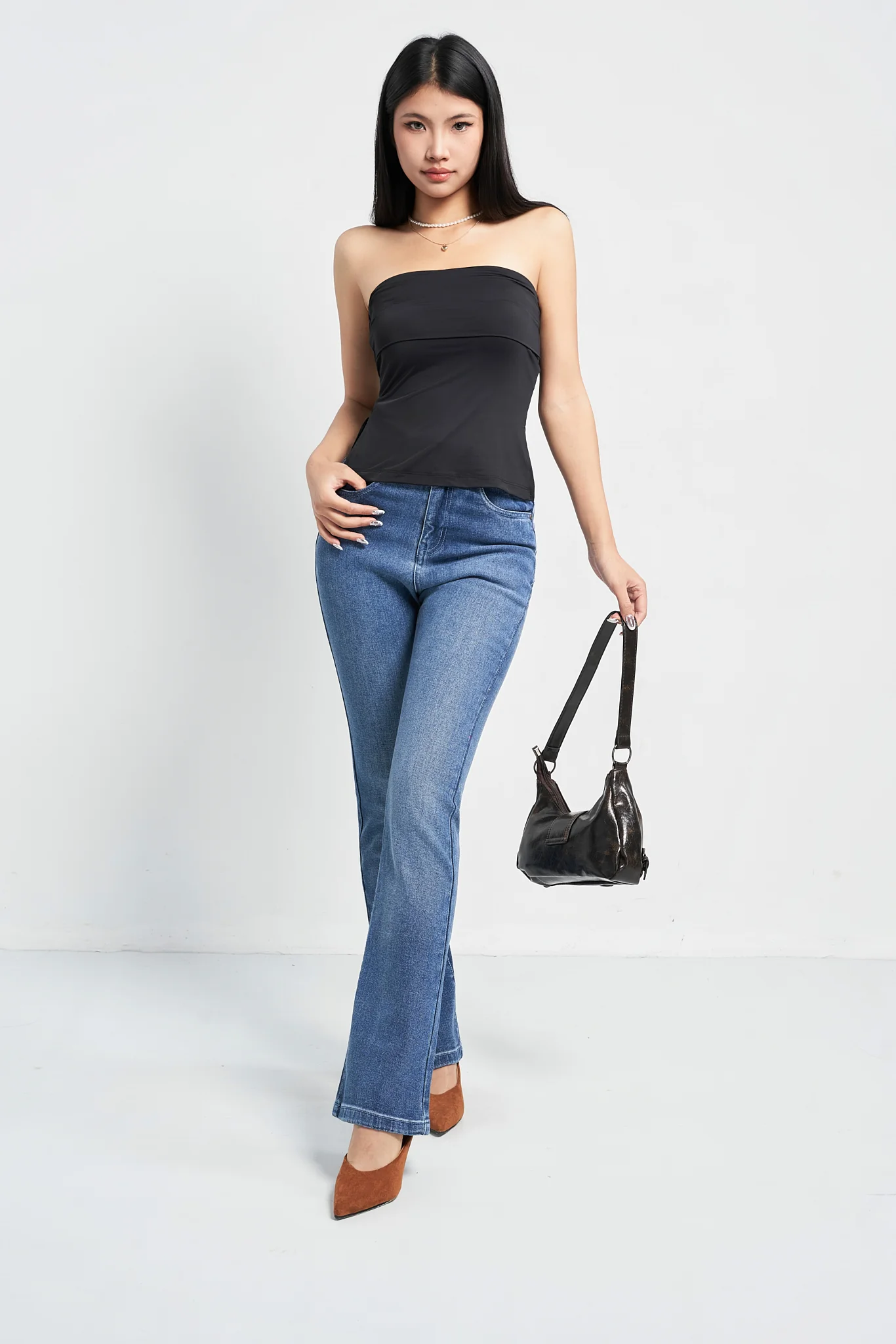 West Side Blue Bootcut Jeans - Image 6