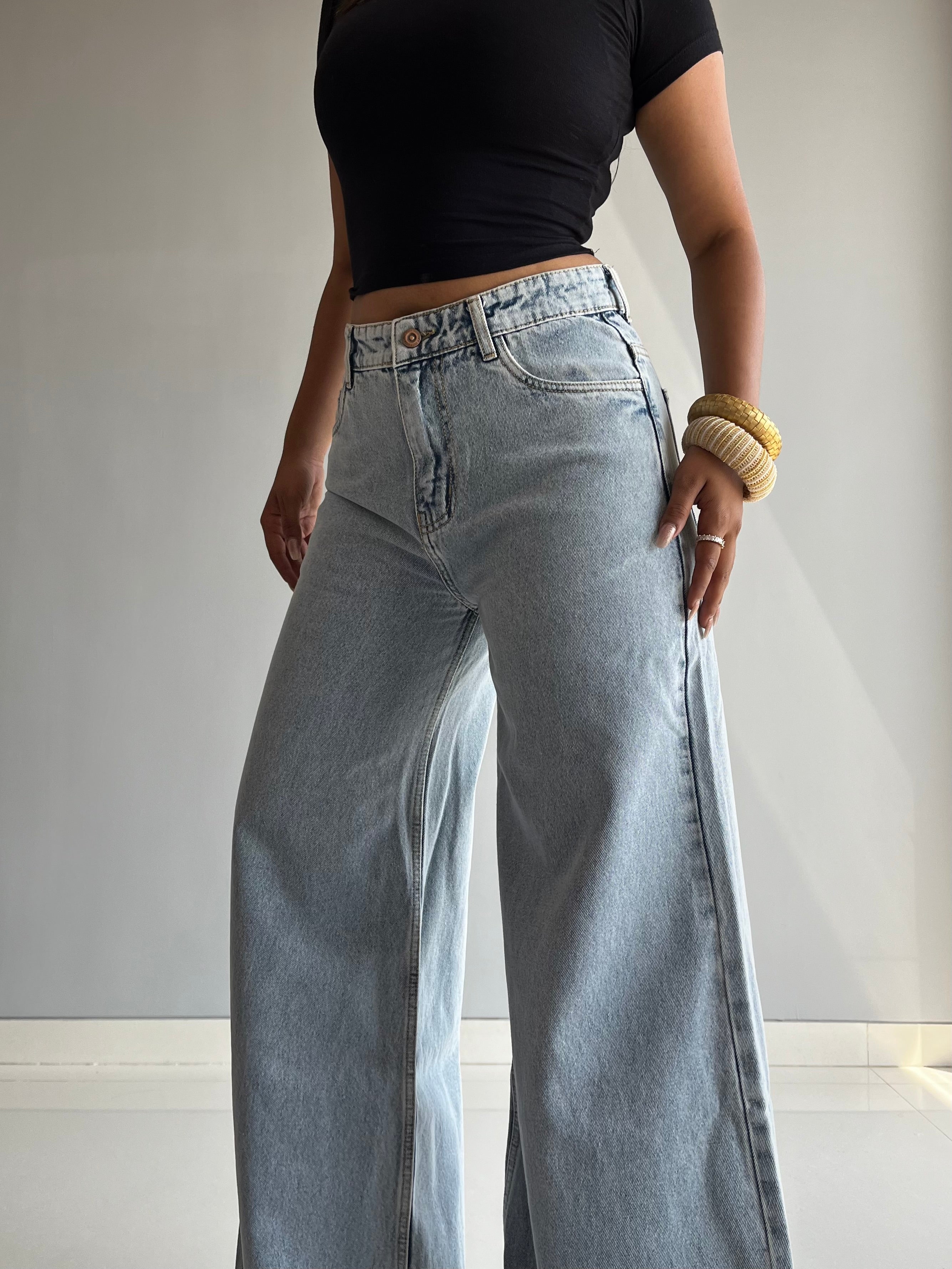 X Factor Extra Wide Leg Jeans - Image 2