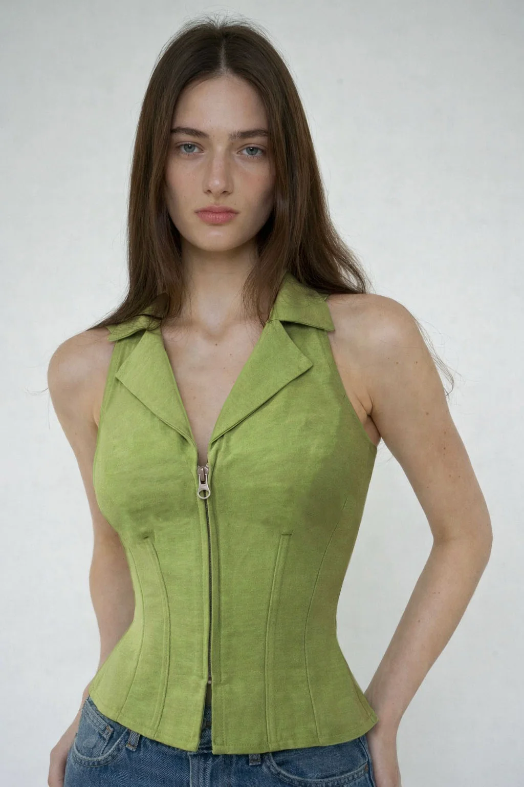 Zip Fit Halter Top - Image 6